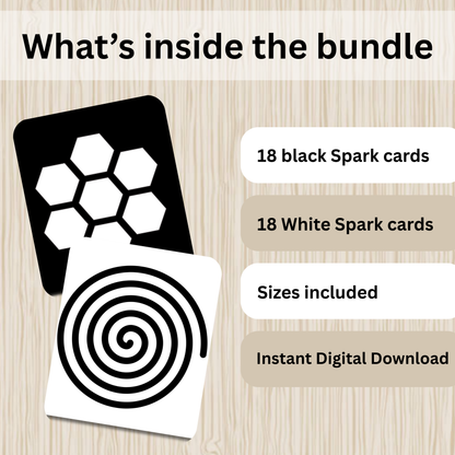 The "Visual Spark" High-Contrast System | 36 Developmental Shapes (0-6 Months)