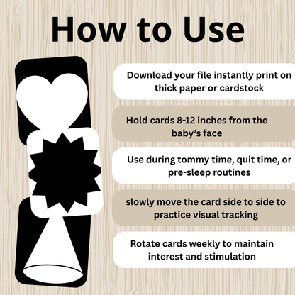 The "Visual Spark" High-Contrast System | 36 Developmental Shapes (0-6 Months)